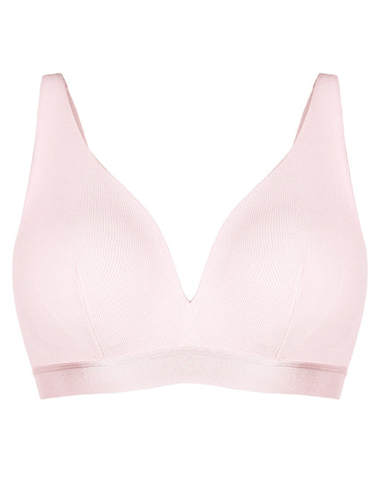 Deep V-Neck Ribbed Bralette