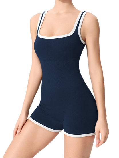 Outlined Ribbed Bodysuit