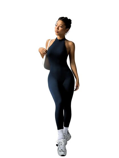 High Neck Sport Jumpsuit