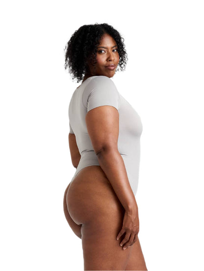 Square Neck Thong Bodysuit